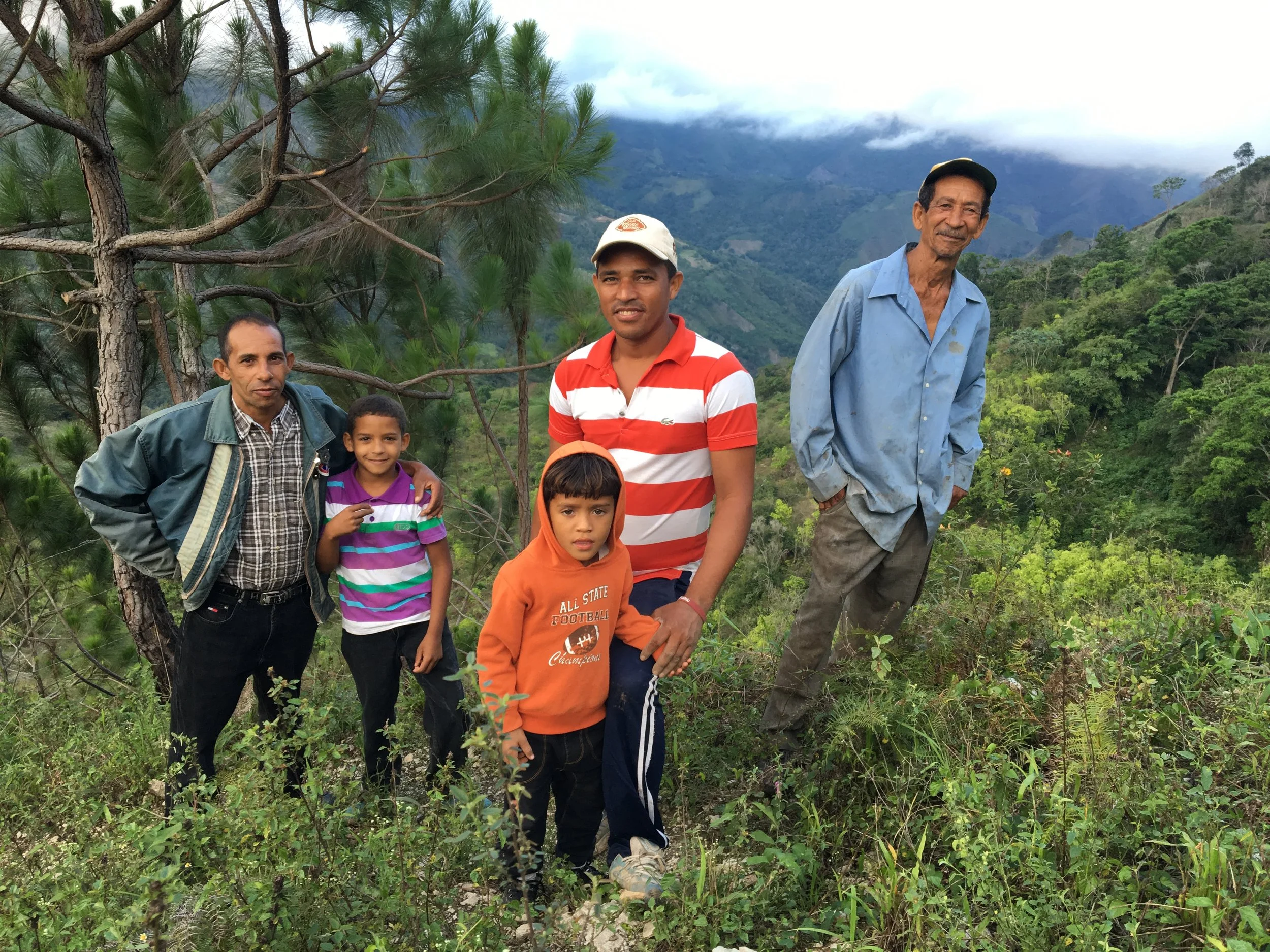 The Ramirez family, multi-generational coffee farmers in El Naranjito, Dominican Republic