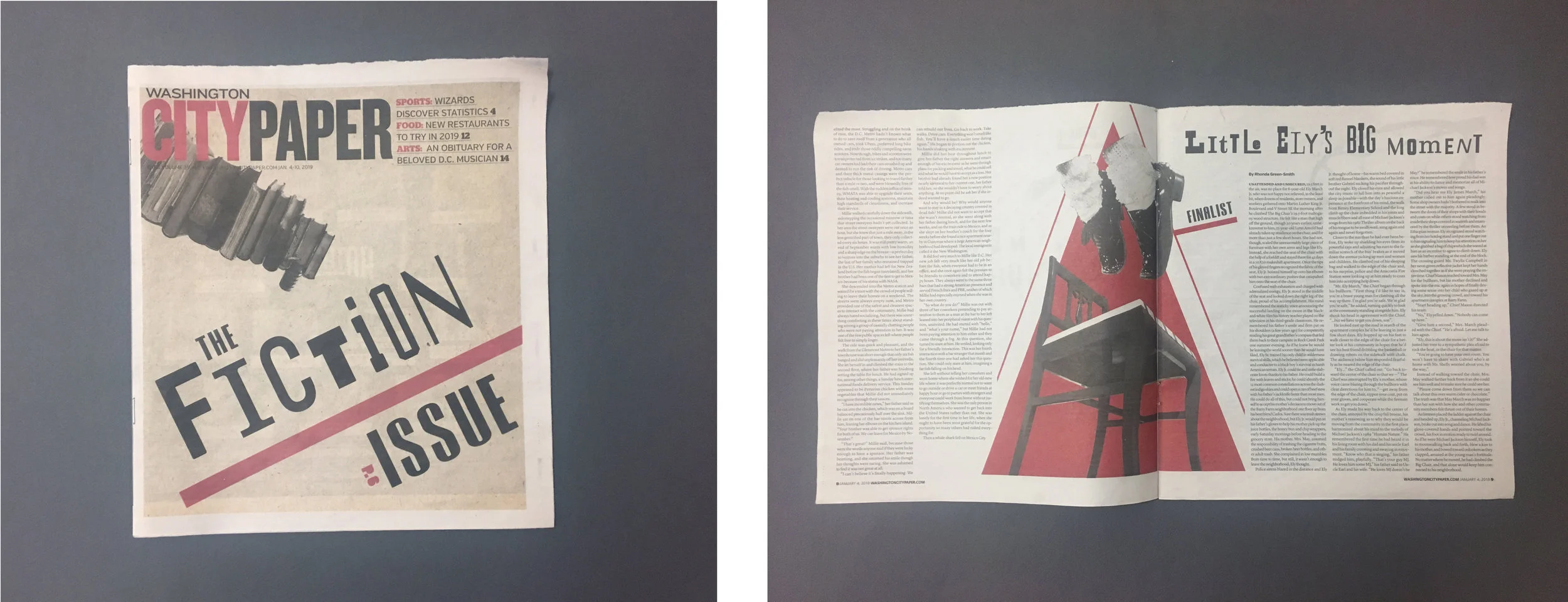 The Fiction Issue , Washington City Paper These illustrations accompanying original works of fiction were inspired by Dada collages and typography.