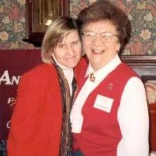 Founders Dr. Pat Bragdon & Mary Burke at 1995 Winter Wonderland Tour of Homes