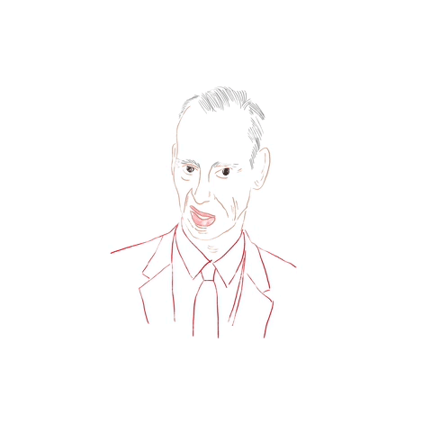 John Waters and his moustache