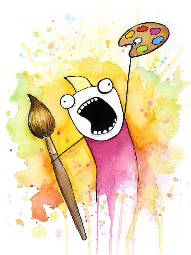 All the things watercolor