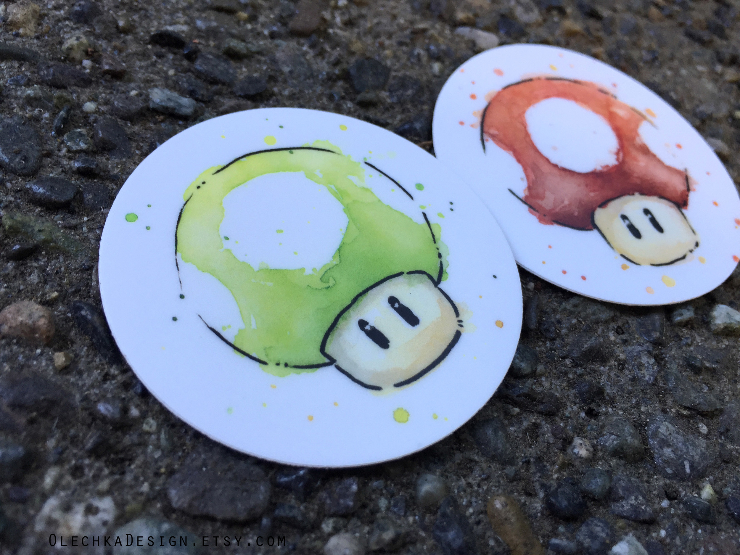 Mario Mushroom Stickers