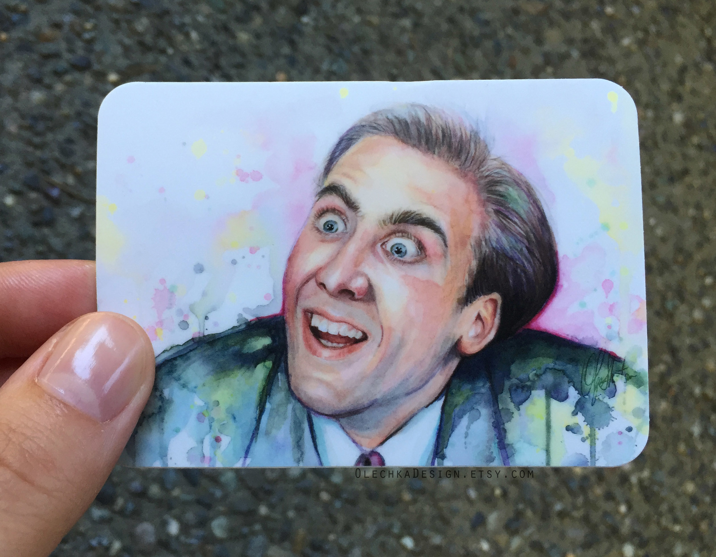 Nicolas Cage Meme Sticker