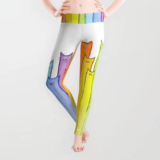 Rainbow of Cats Leggings