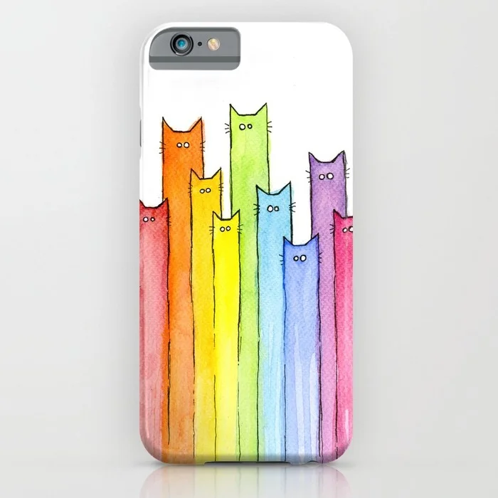 Rainbow of Cats Phone Case