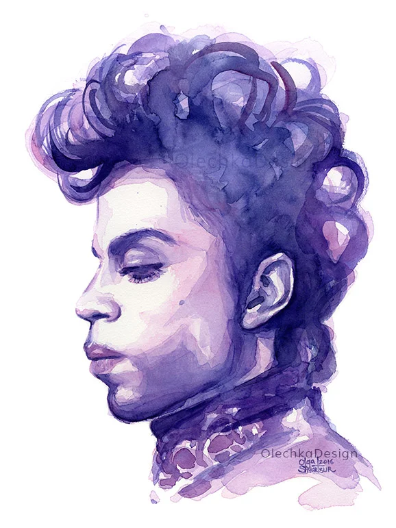 Prince Musician Watercolor