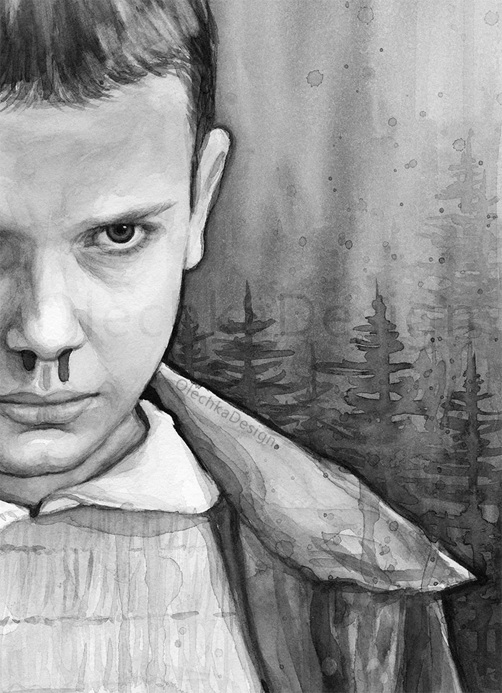 Eleven from Stranger Things Art