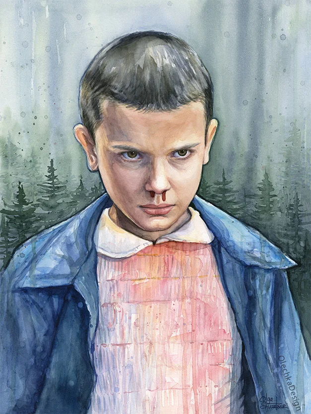 eleven from stranger things poster