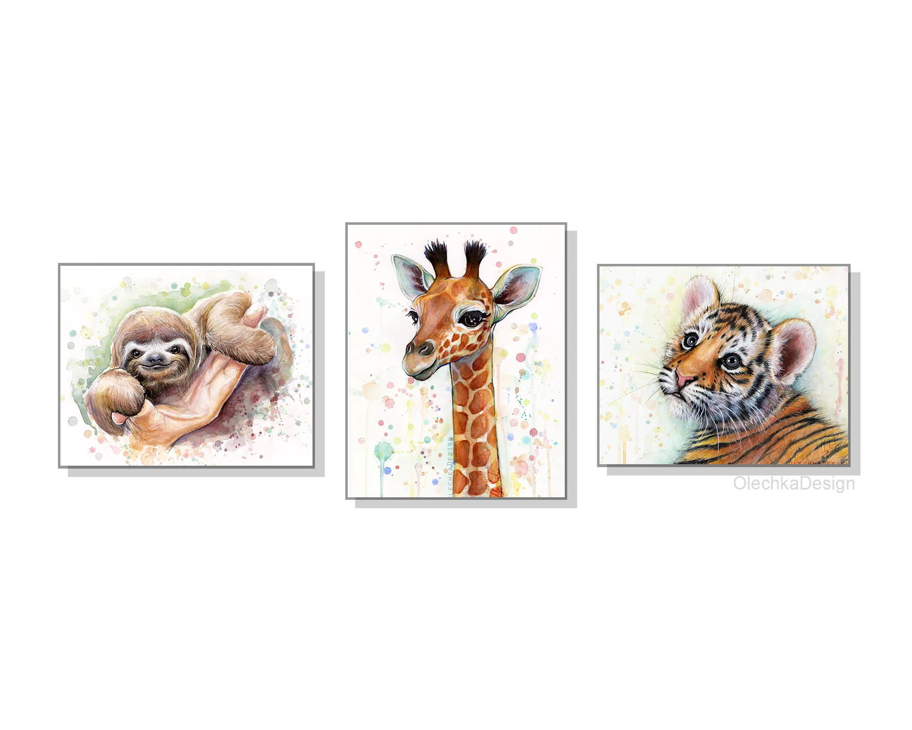 safari animal prints nursery