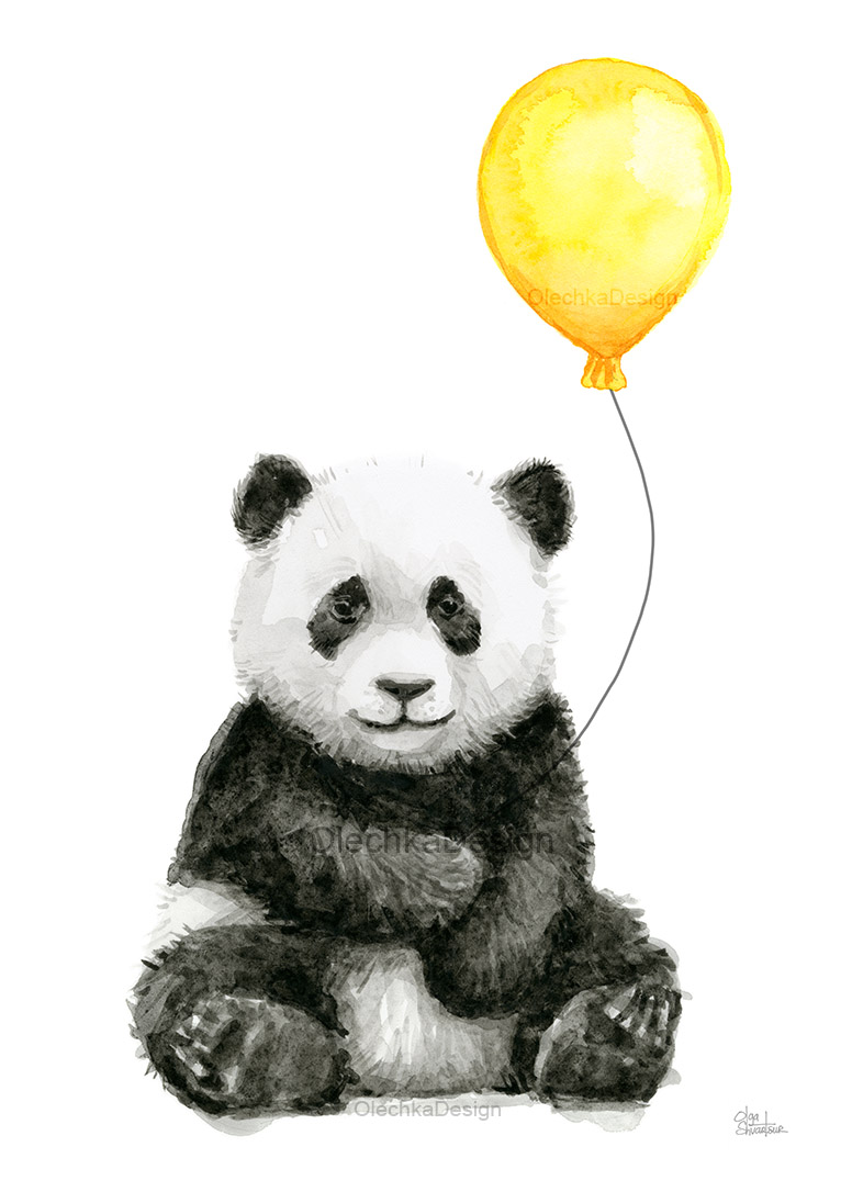 watercolour nursery prints