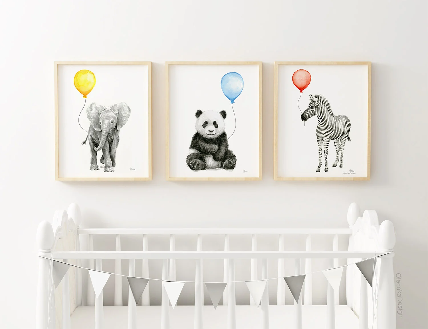 watercolour nursery prints