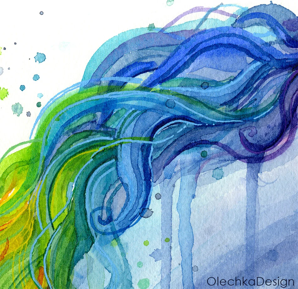rainbow watercolor