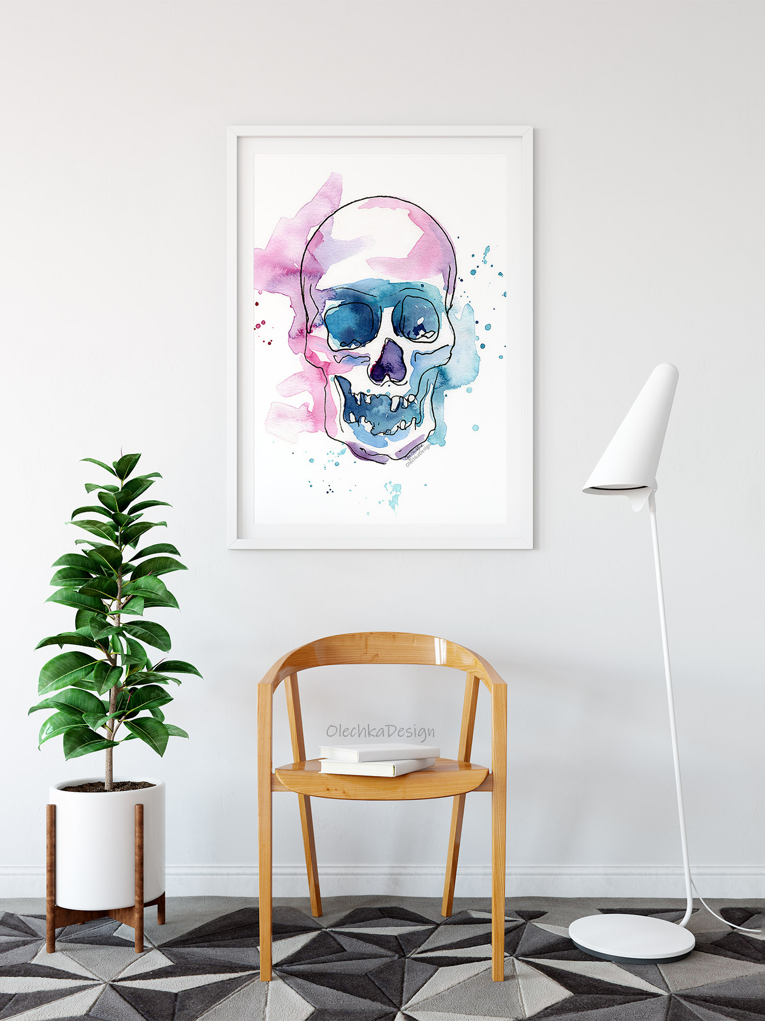 skull wall art