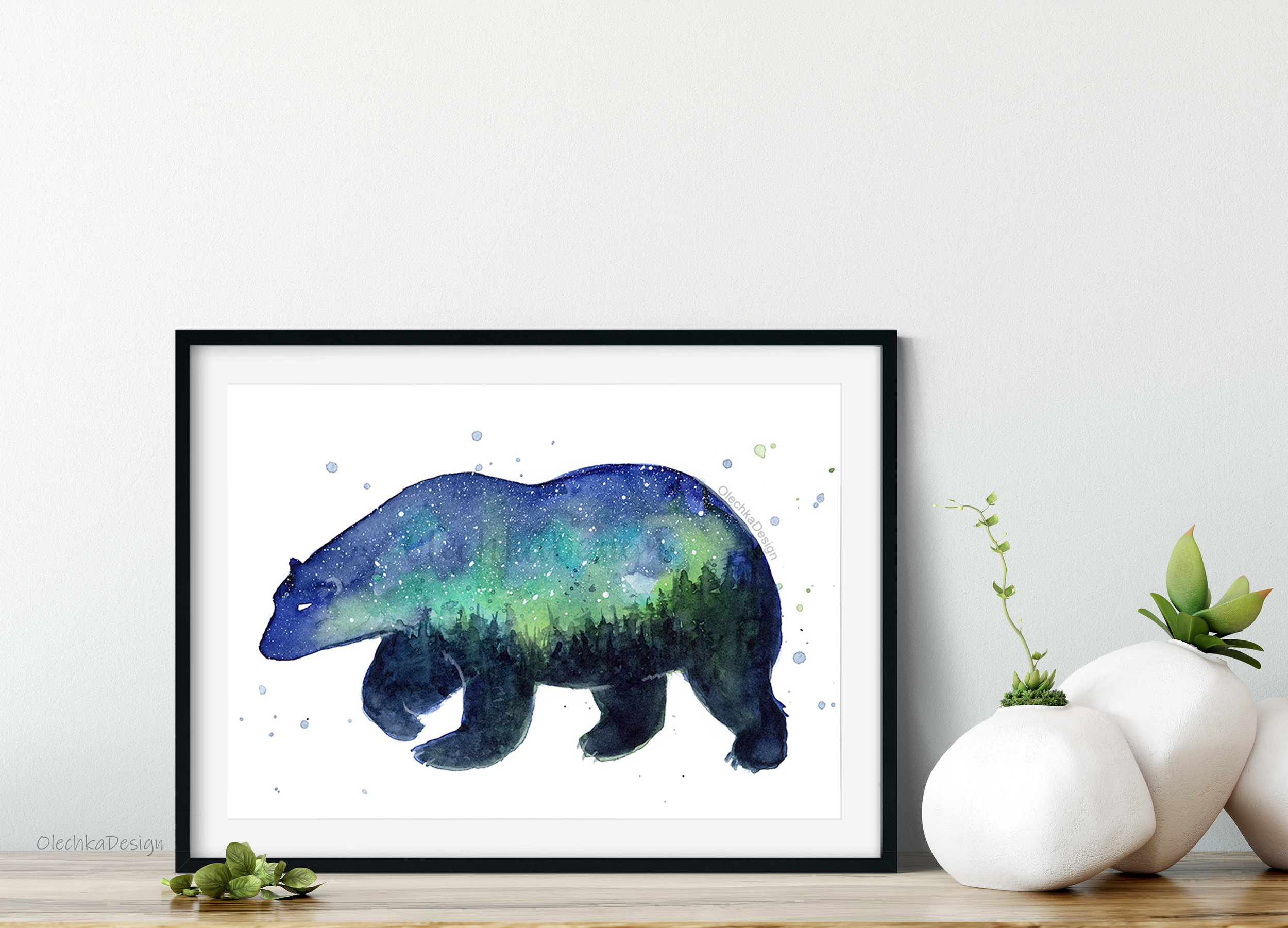 polar bear art print