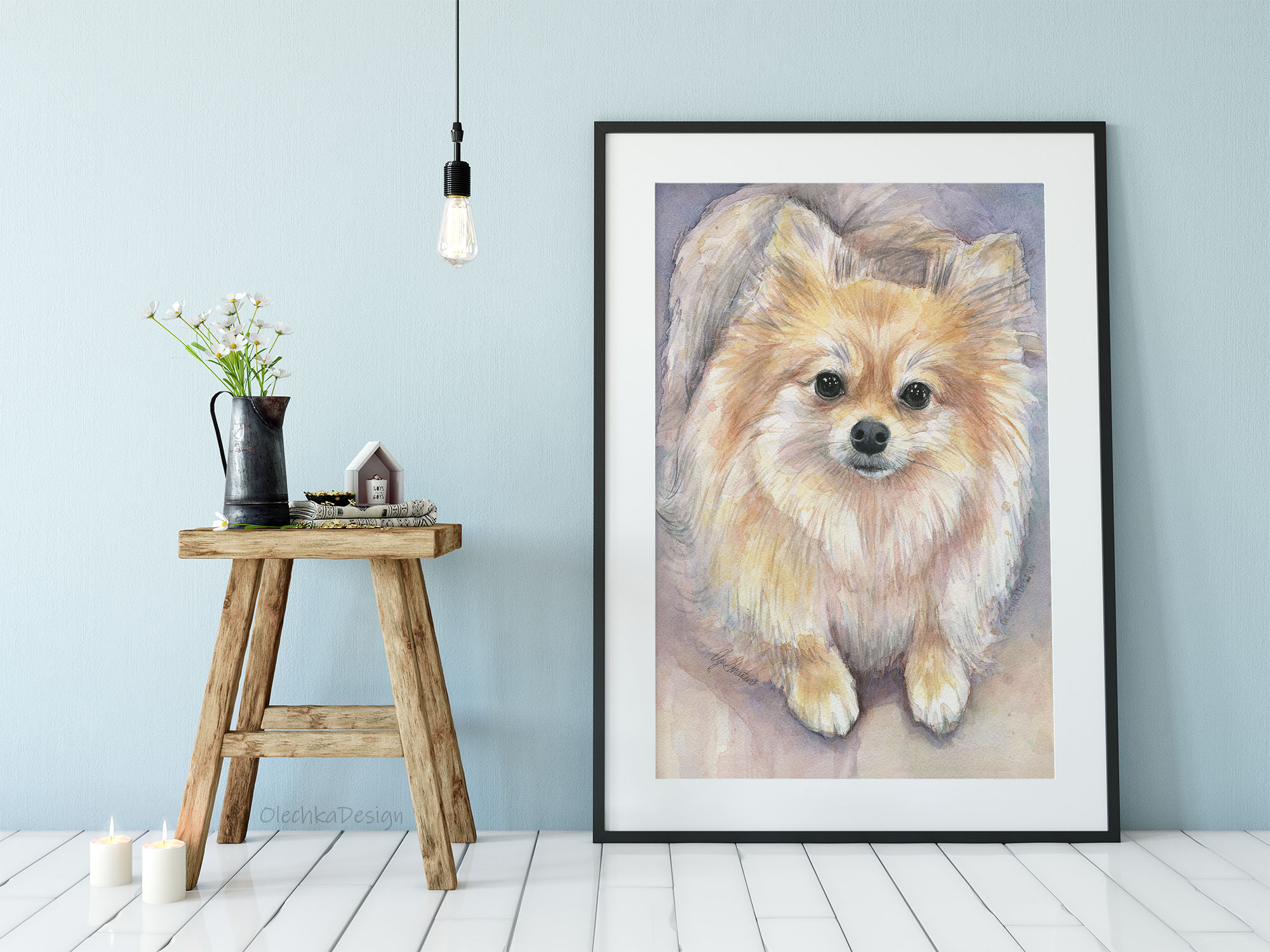 Pomeranian wall art