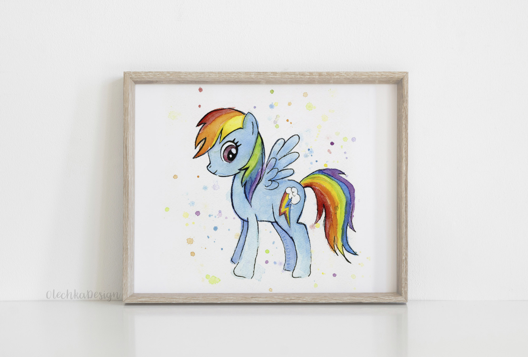 rainbow dash wall art