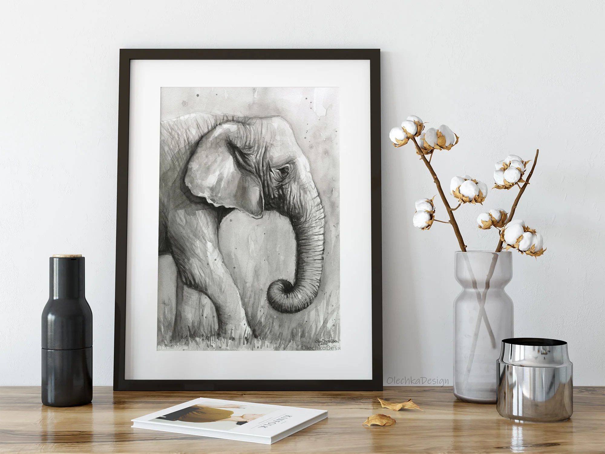 elephant watercolor