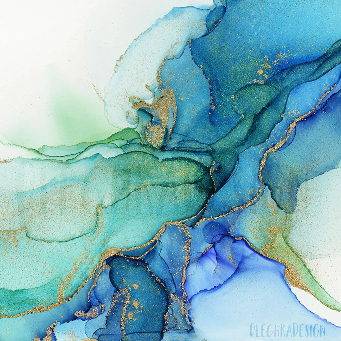 blue ink art
