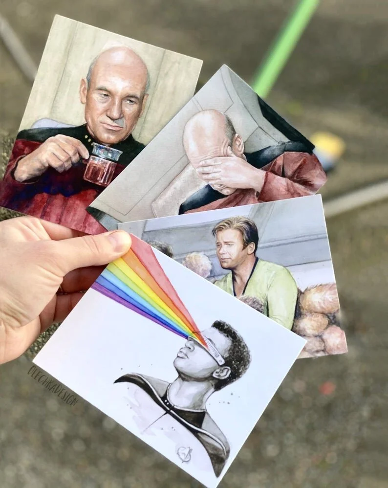 Star trek postcards