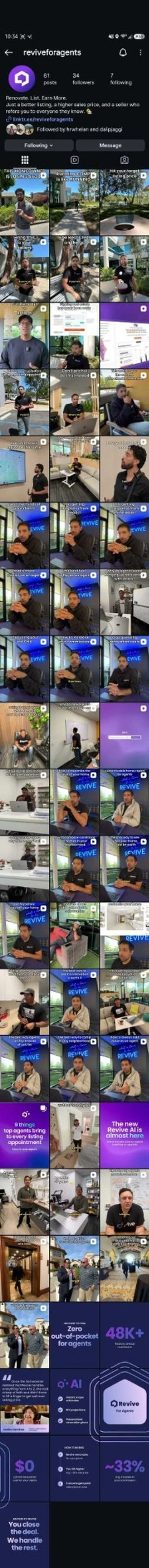 Revive for Agents Instagram
