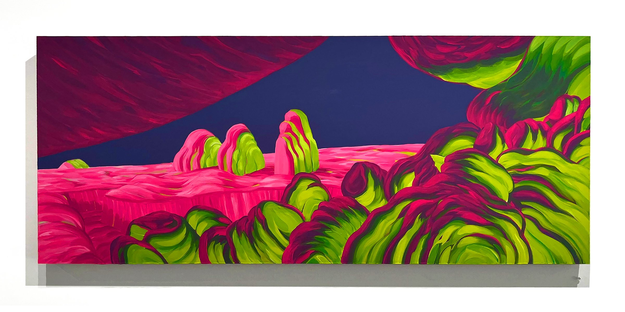   High Noon , 2022 Acrylic on panel, 24”x58” 