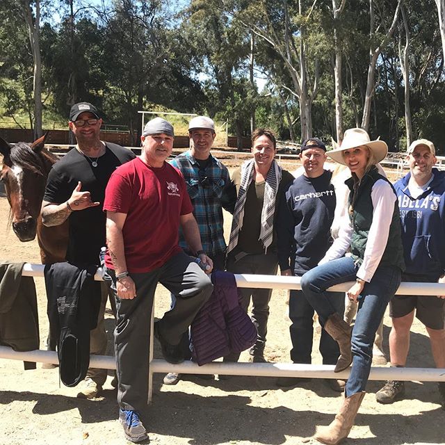 Let me tell you about these guys...they have the biggest, most vulnerable, and exquisitely open hearts I have ever encountered...these warriors from @save_a_warrior_saw Cohort #071 played *full* out in the arena with the horses today. It was a magica