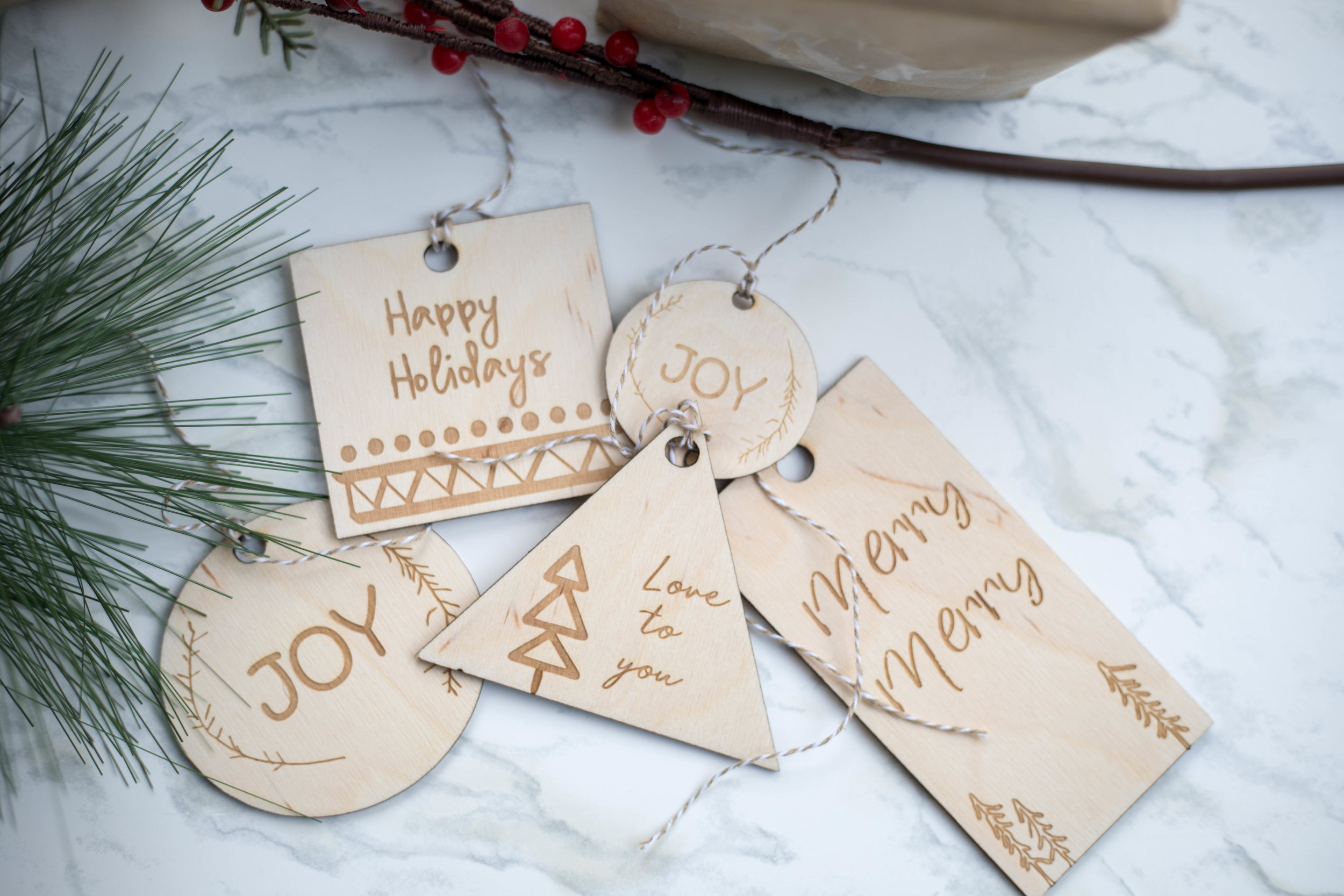 Free printable scandi inspired Christmas tags | Ruby Thursday collective