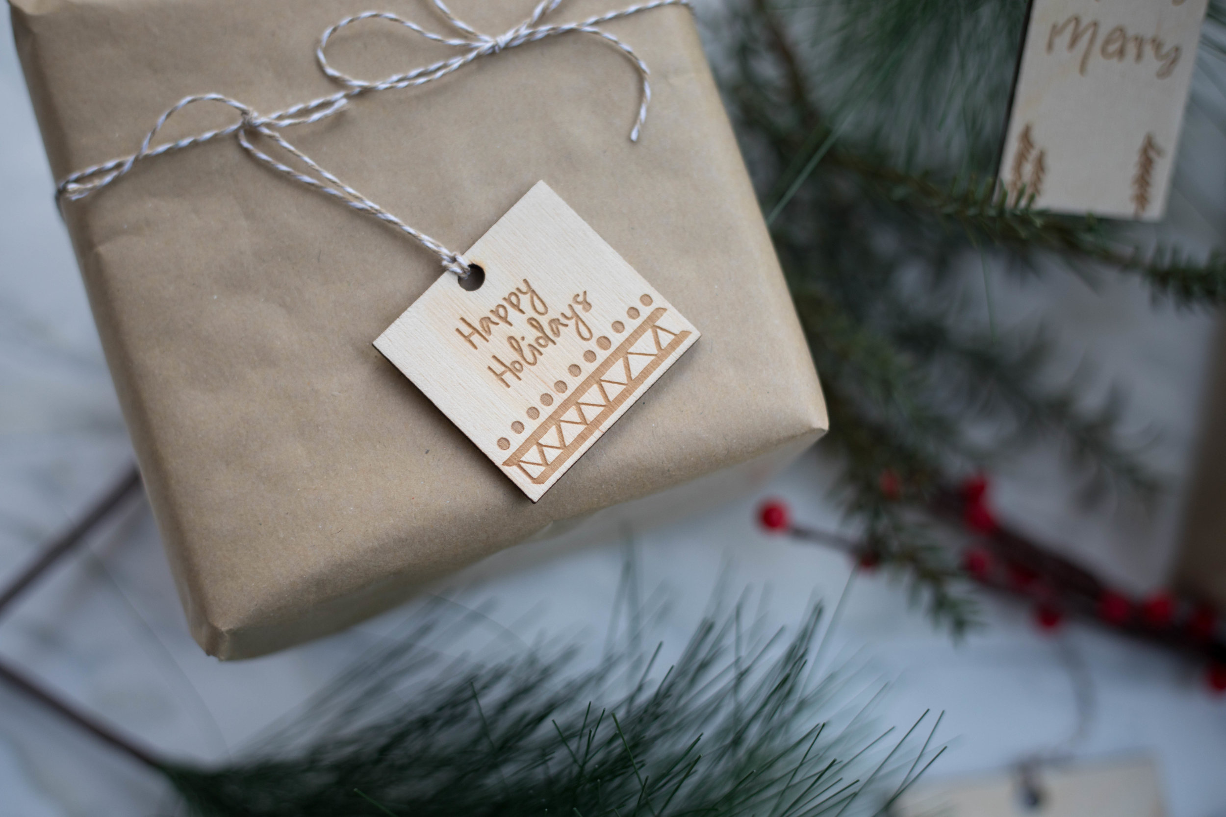 Free printable scandi inspired Christmas tags | Ruby Thursday collective