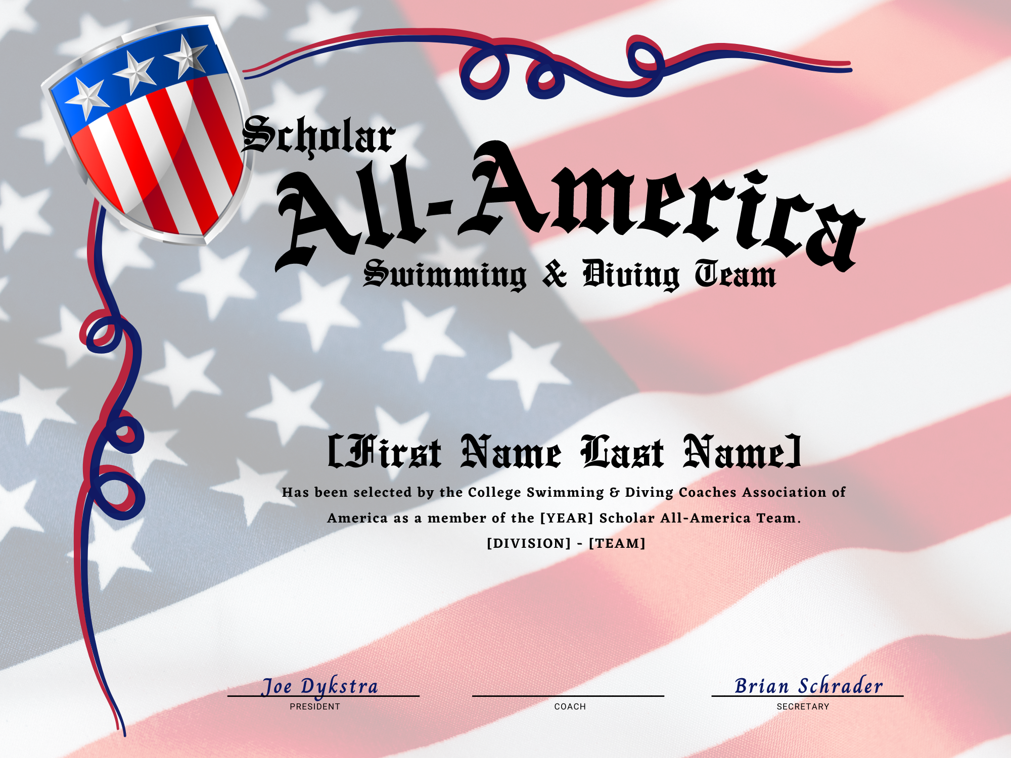 Fall Scholar Teams Named