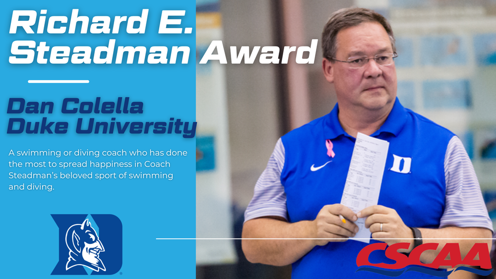 CSCAA Honors Dan Colella with Richard E. Steadman Award — CSCAA