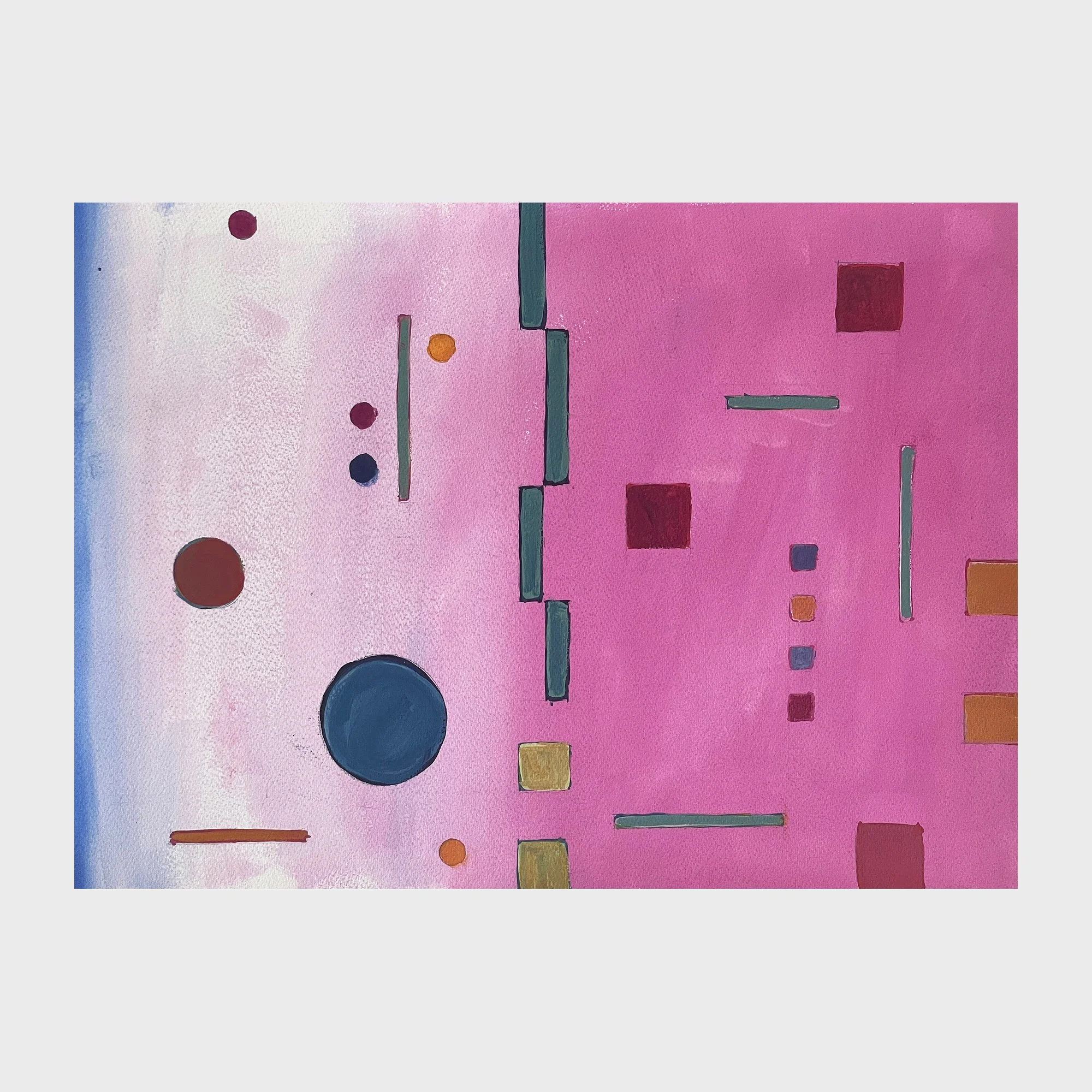 December 1, 2024, watercolor on paper, 16 x 20 in