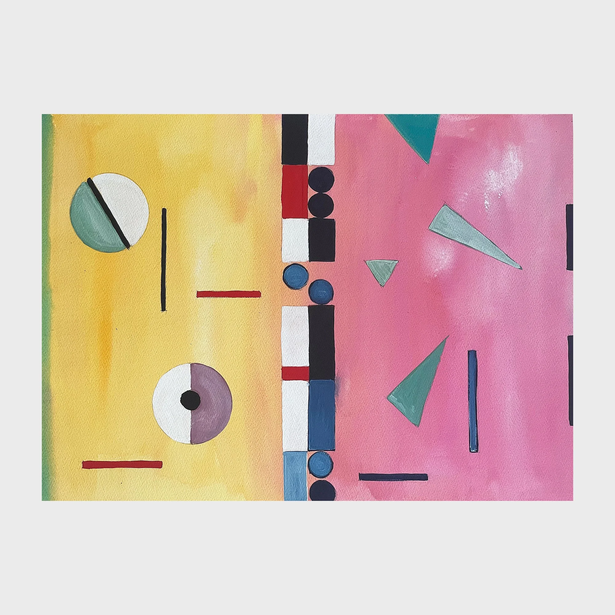 February 1, 2025, watercolor on paper, 16 x 20 in