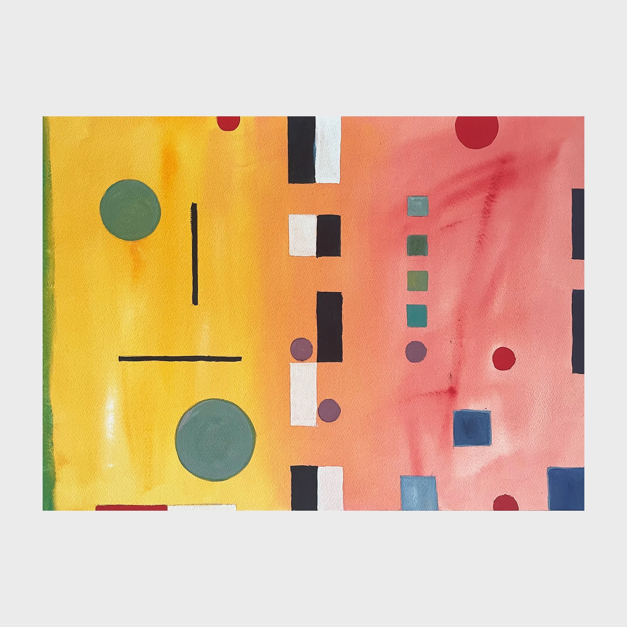 January 5, 2025, watercolor on paper, 16 x 20 in