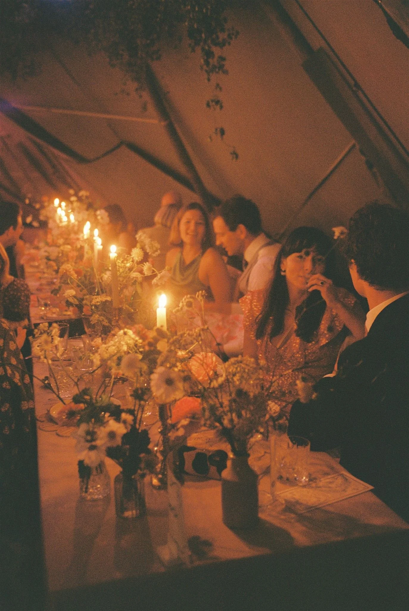 35mm film photography wedding reception