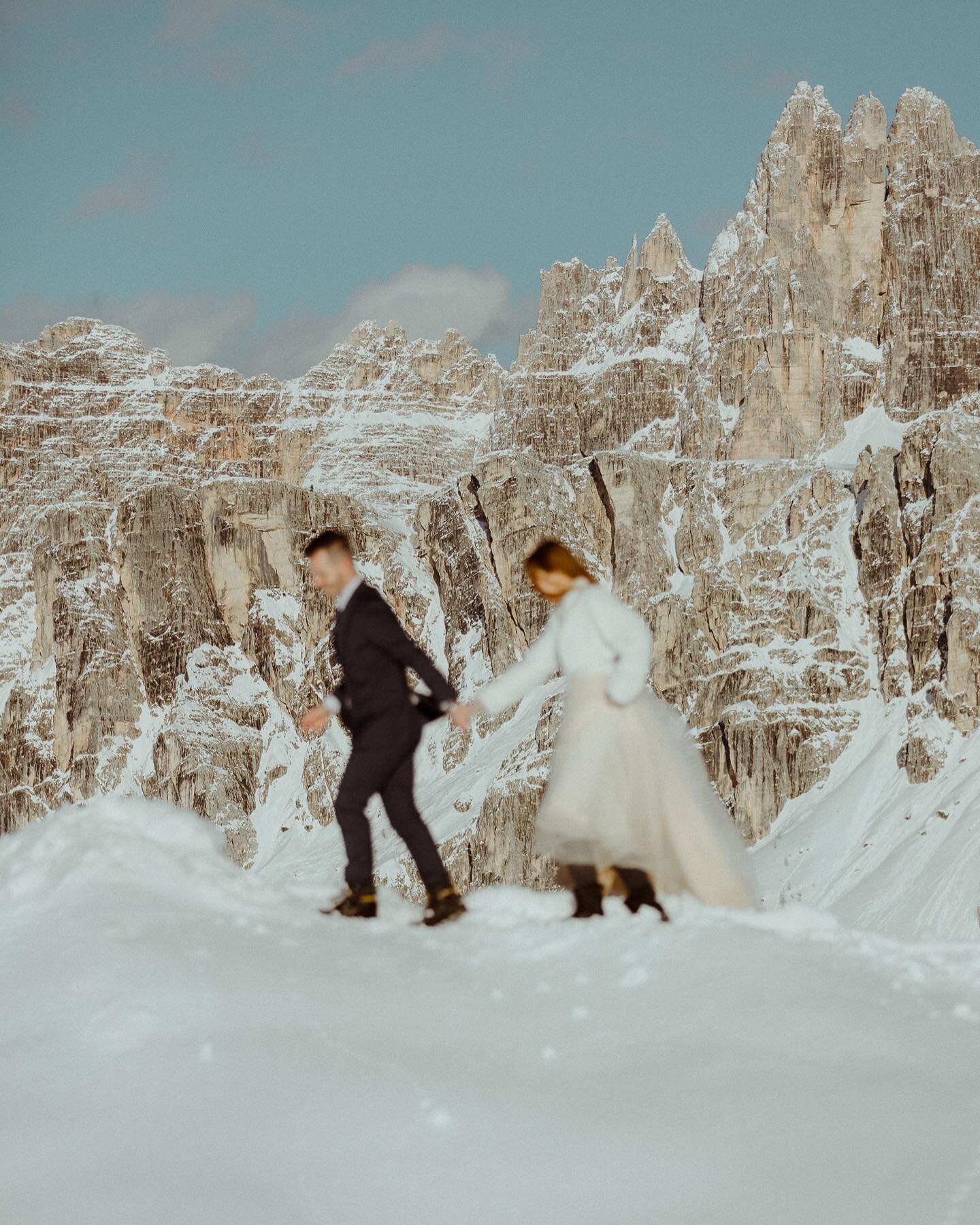 THE DOLOMITES // in winter aren&rsquo;t just for skiers. They&rsquo;re for all the romantic souls seeking a different kind of off-piste adventure. 

Planned by: @wayupnorth @nordicaphoto&nbsp;@markpacuraphoto&nbsp;@annachi_
Florals: @laflorealenovi 
