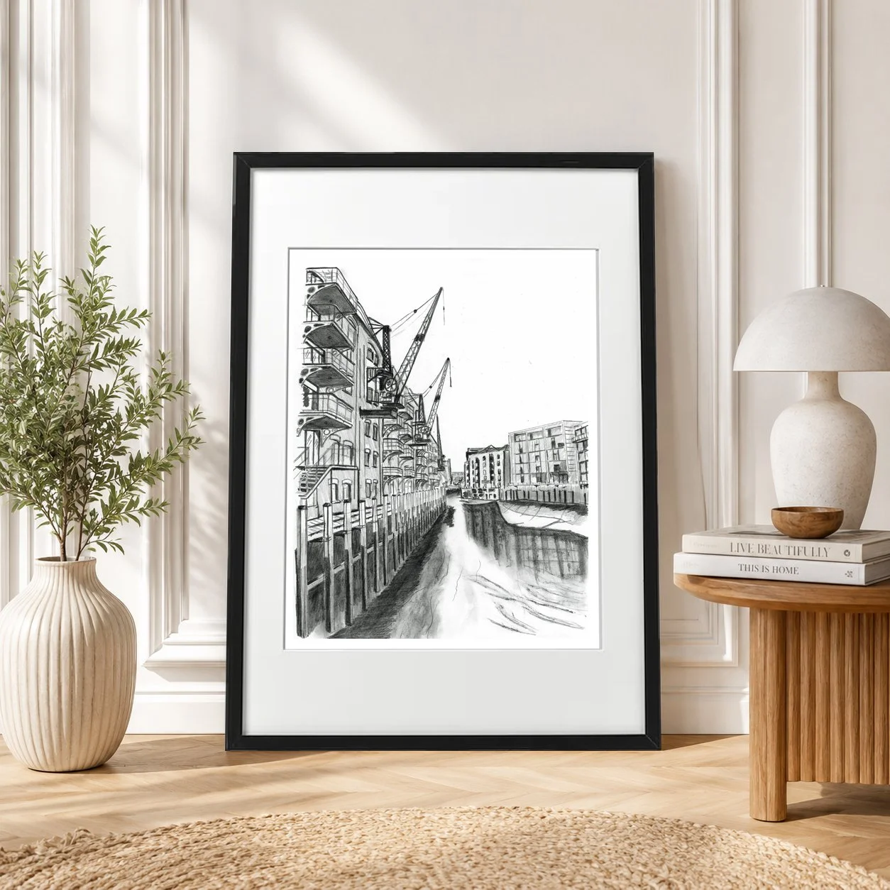 St Saviours Dock Shad Thames Pencil Artwork.jpg