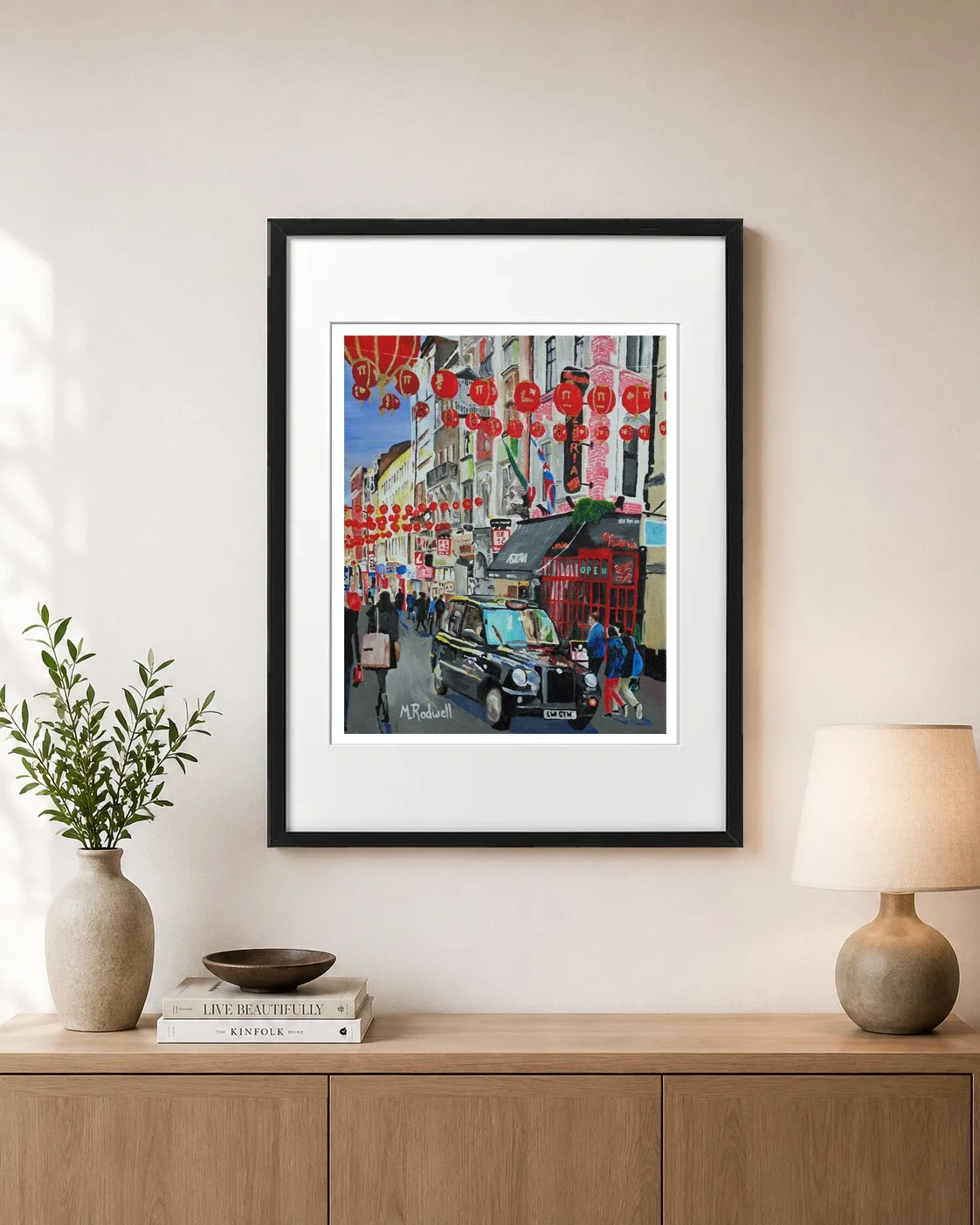 China Town Print Wall Art Street Illustration.jpg