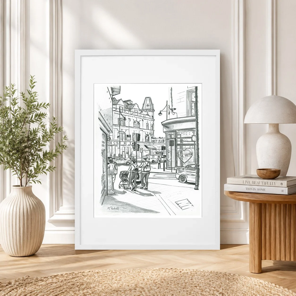 Brixton High Street Pencil Print London Artwork.jpg