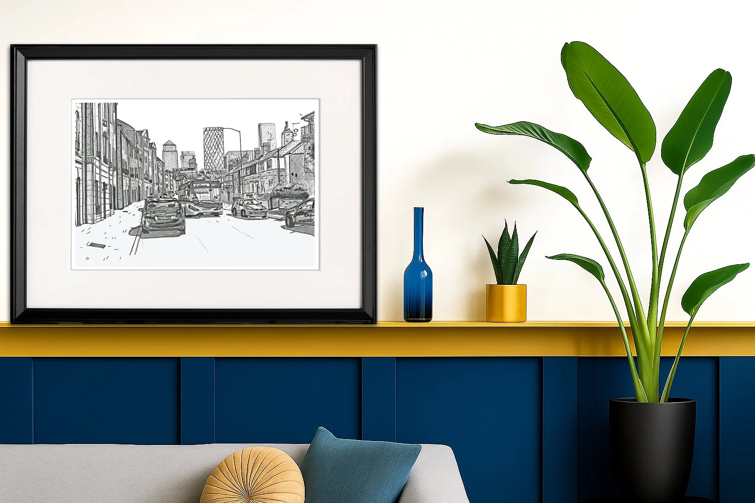 Rotherhithe London Pencil Print Wall Art for the Home