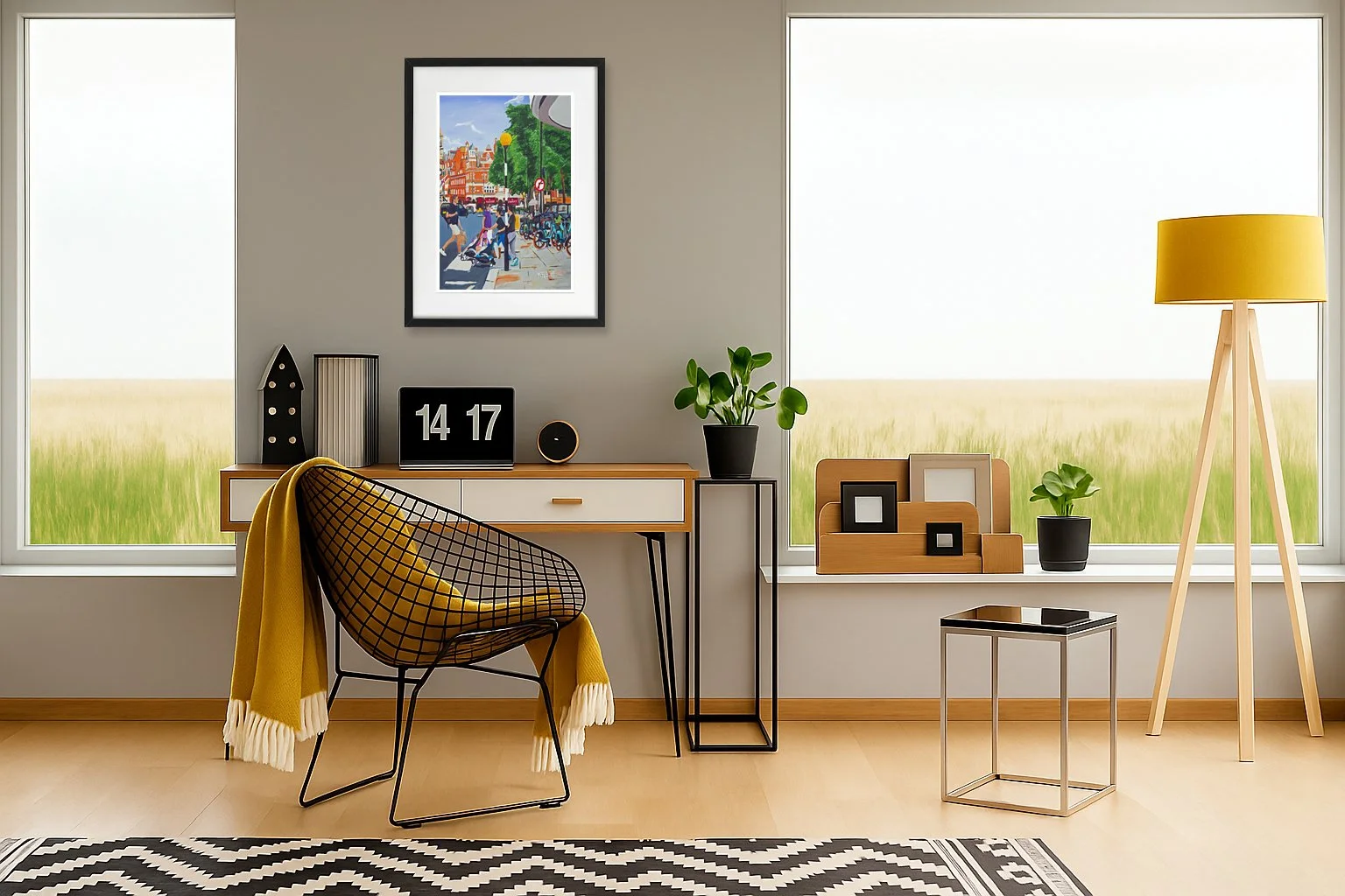 Sloane Square Street Illustration.  Artwork for the home