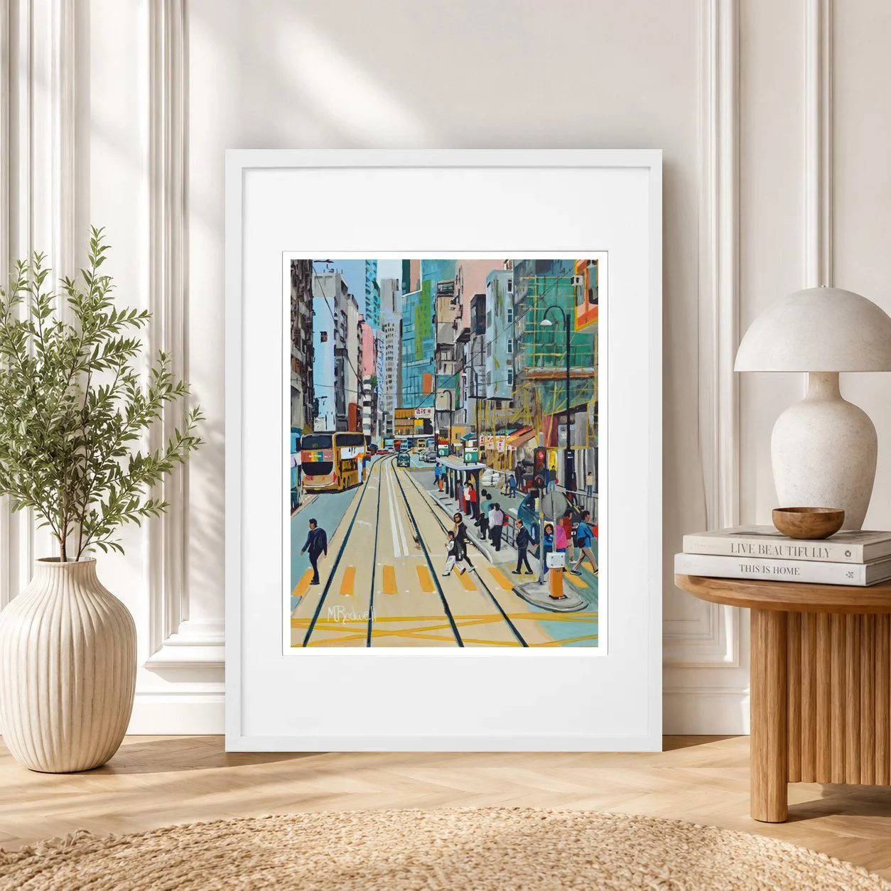 Hong Kong Print Street Scene Wall Art.jpg