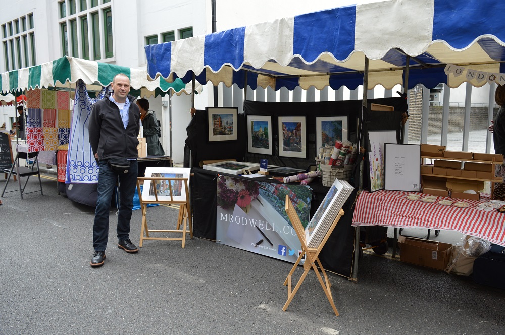 Bermondsey St Fest | Artist standing stall | M.Rodwell
