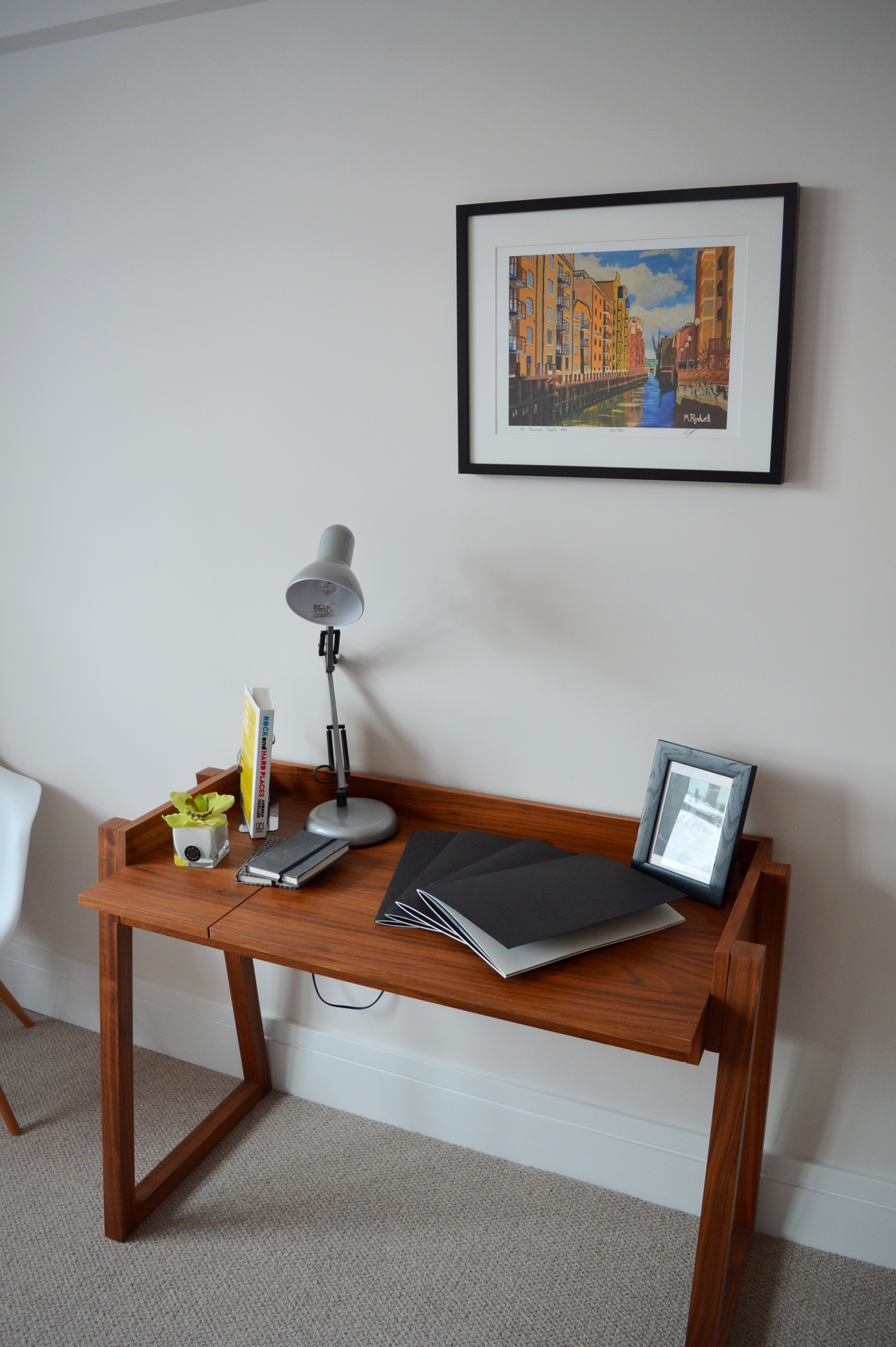Bedroon office table | London print | M.Rodwell