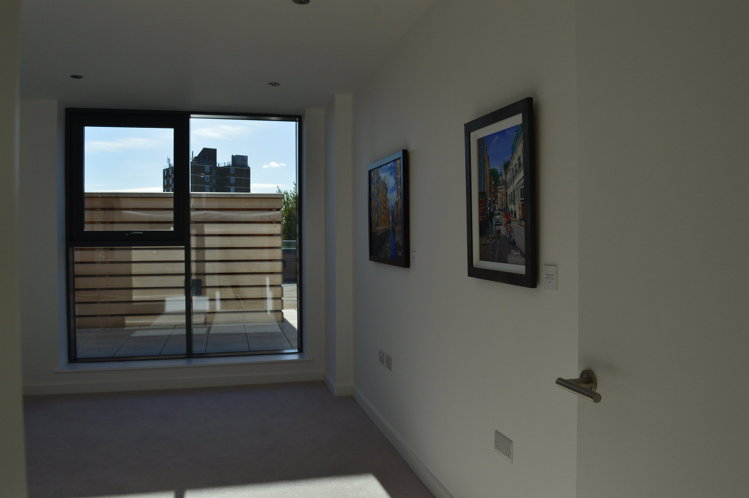 Middle Bedroom | Penthouse Suite Alwen Court Bermondsey | Bermondsey Paintings |M.Rodwell