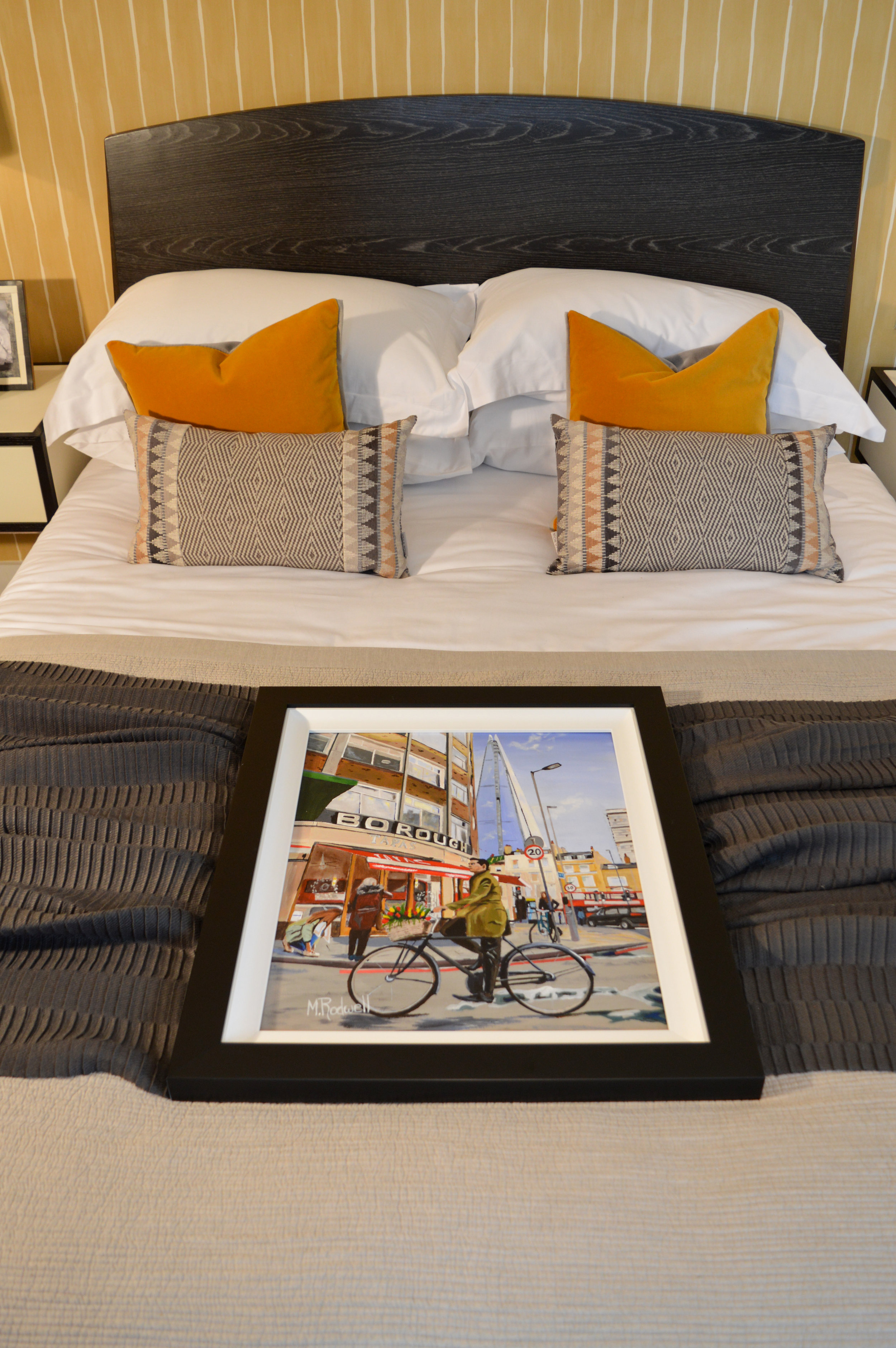 Borough Print on a Bed