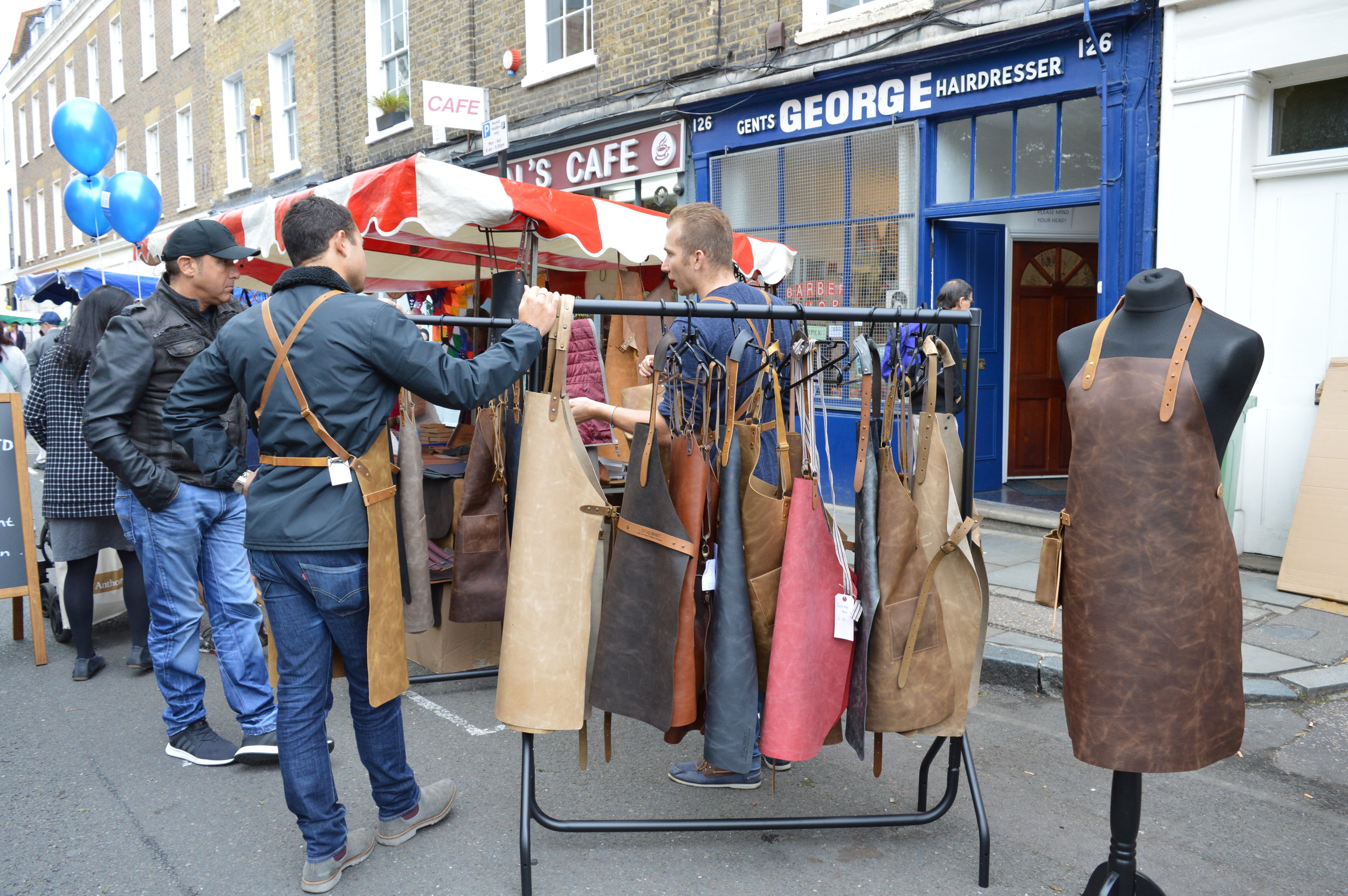 leather stall bermondsey festival