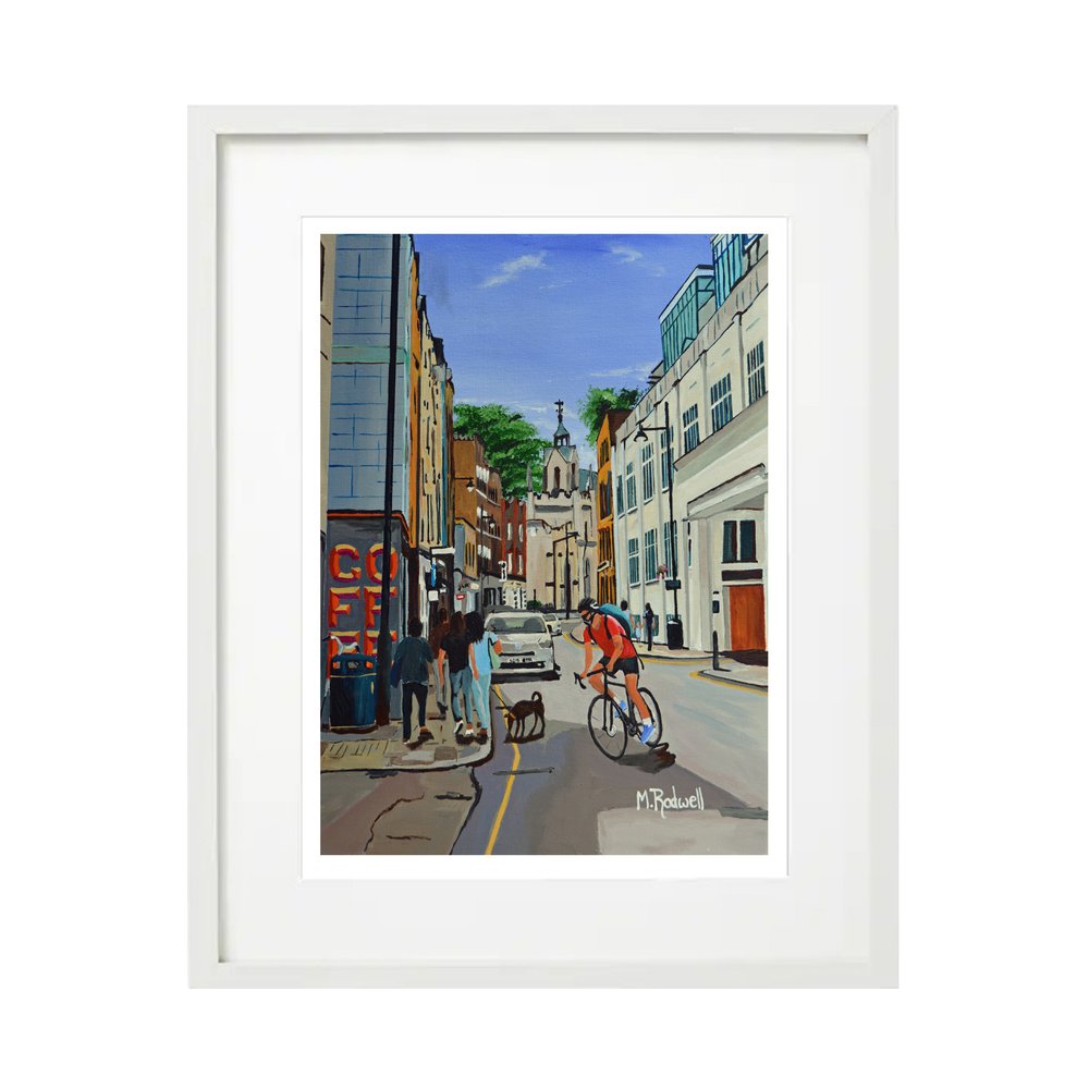 Bermondsey Street Print White Frame