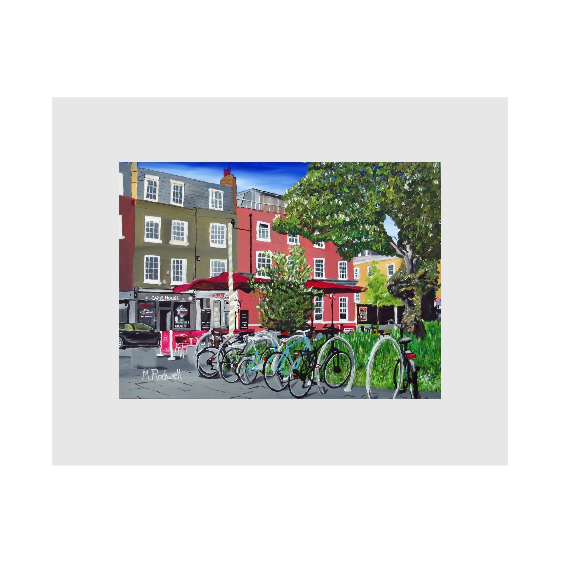 Bermondsey Cafe Bermondsey Print Buy LONDON ARTIST M.RODWELL
