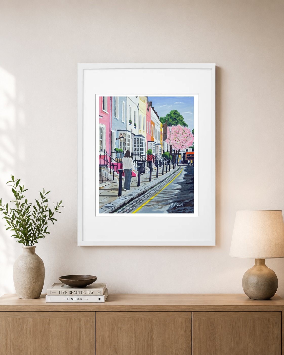 Bywater Street Chelsea Print London Colour White Frame.jpg