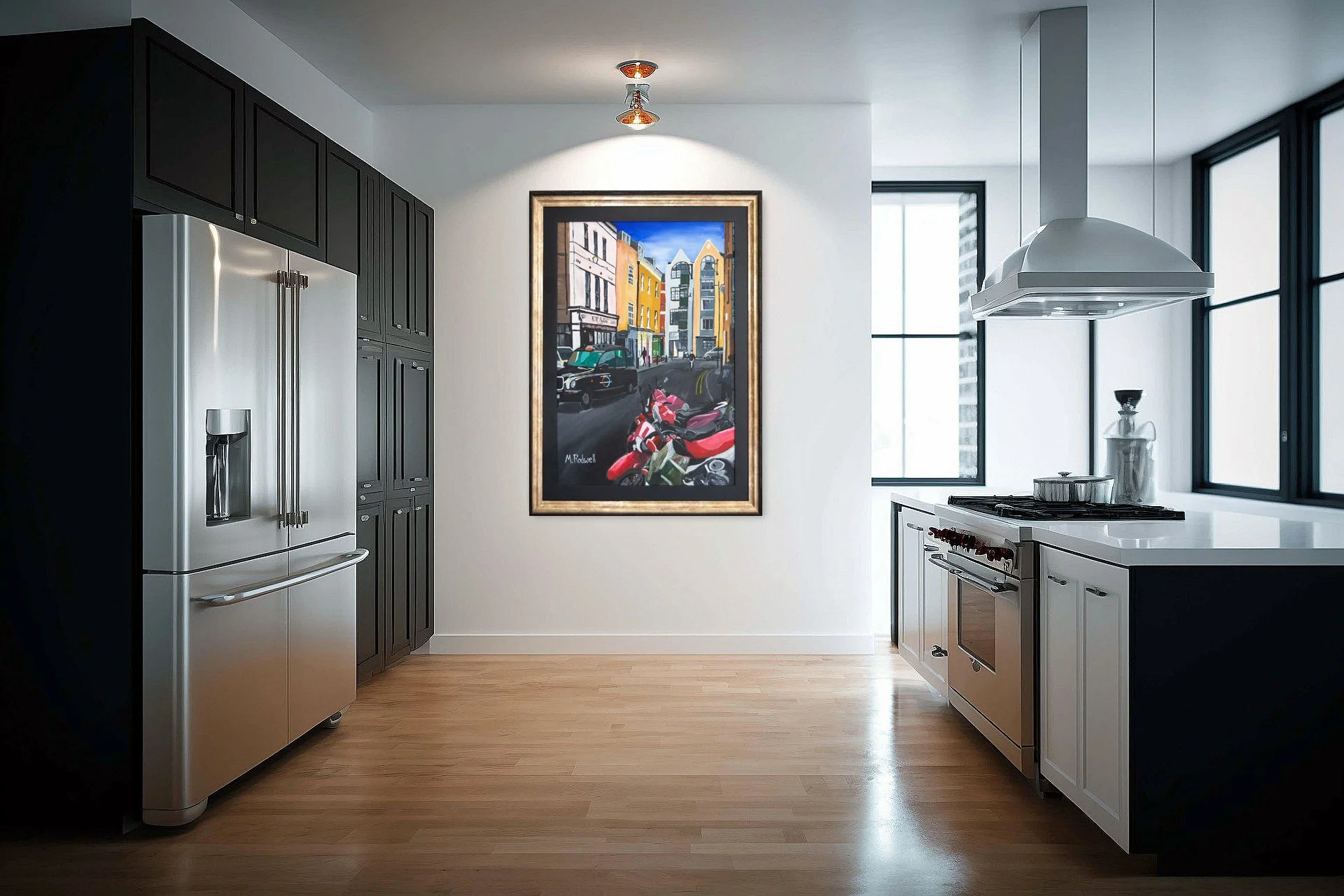 Morocco Street Bermondsey London Original Illustration Framed for Sale